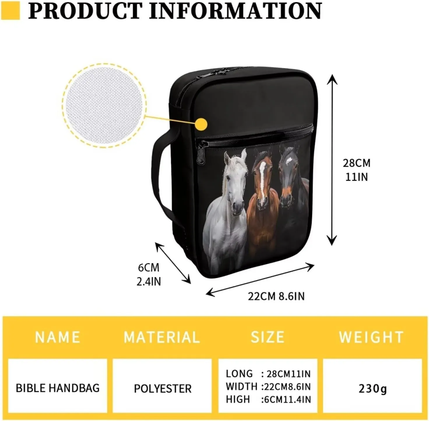 1 Pack Bible Covers Protective Bible Case for Women Men Kids Accessories for Travel Office School