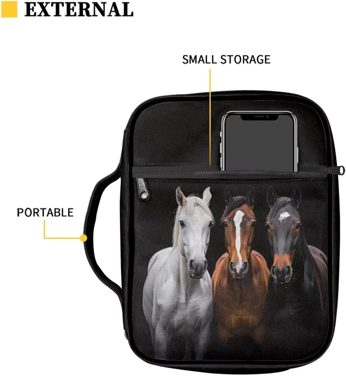 1 Pack Bible Covers Protective Bible Case for Women Men Kids Accessories for Travel Office School