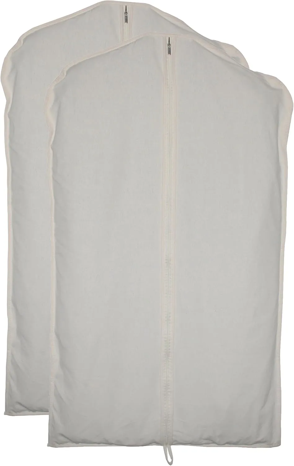 100% cotton canvas garment bags for closet storage and travel suit bags for clothes, coats, jackets, shirts, dresses suit garment cover for hanging clothes storage (24''x59''(2set))