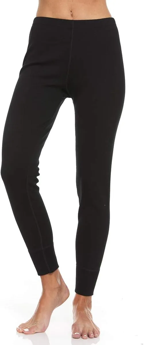 100% Merino Wool Women's Base Layer Bottoms - Thermal Underwear - No Itch Renewable Fabric