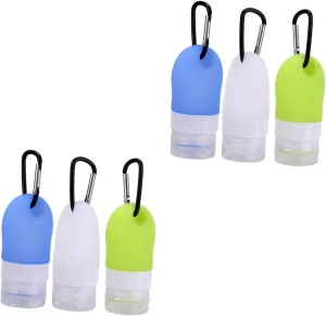 12 pcs 1 Empty Dresser/Silica Shampoo Storage Lovely Chic Cosmetic Light Sub Refillable in of, Assorted Colorx2pcs, 8.5X4.5X3.5cmx2pcs