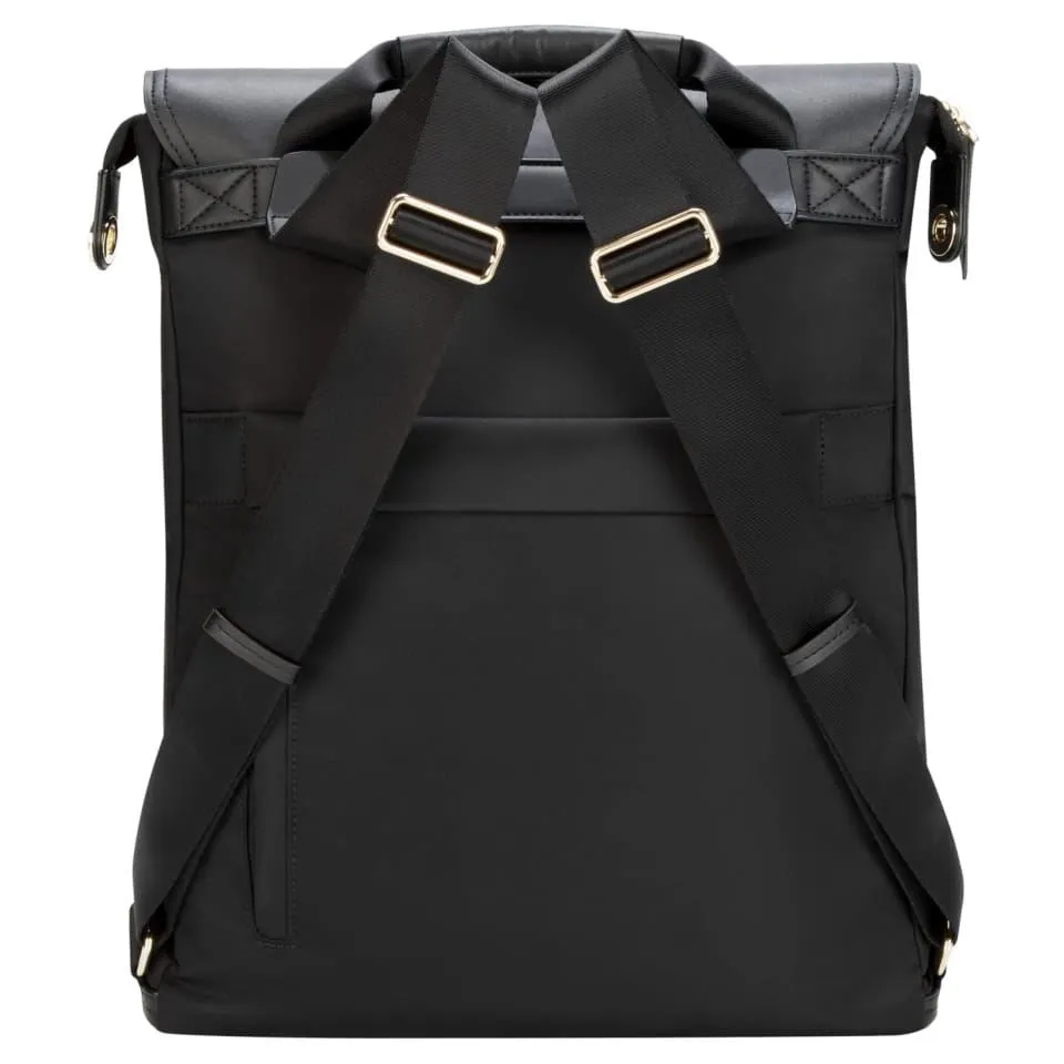 15" Newport Convertible 2-in-1 Messenger Backpack (Black)
