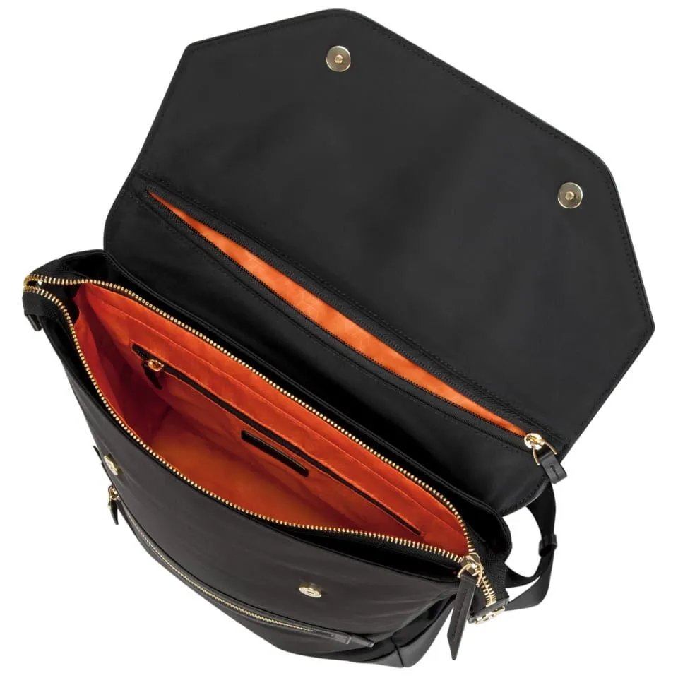 15" Newport Convertible 2-in-1 Messenger Backpack (Black)