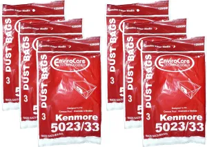 18 Kenmore Sears Allergy Vacuum Bag, Canister Vacuum Cleaners, 5023-5033 Bag Changed to Kenmore Type E for Manufacture Model # 609196, 116.25950