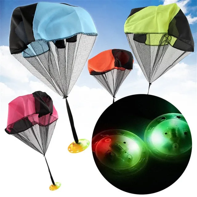 1PCS Hand Throwing kids Mini Play Parachute Toy Kids Outdoor Games