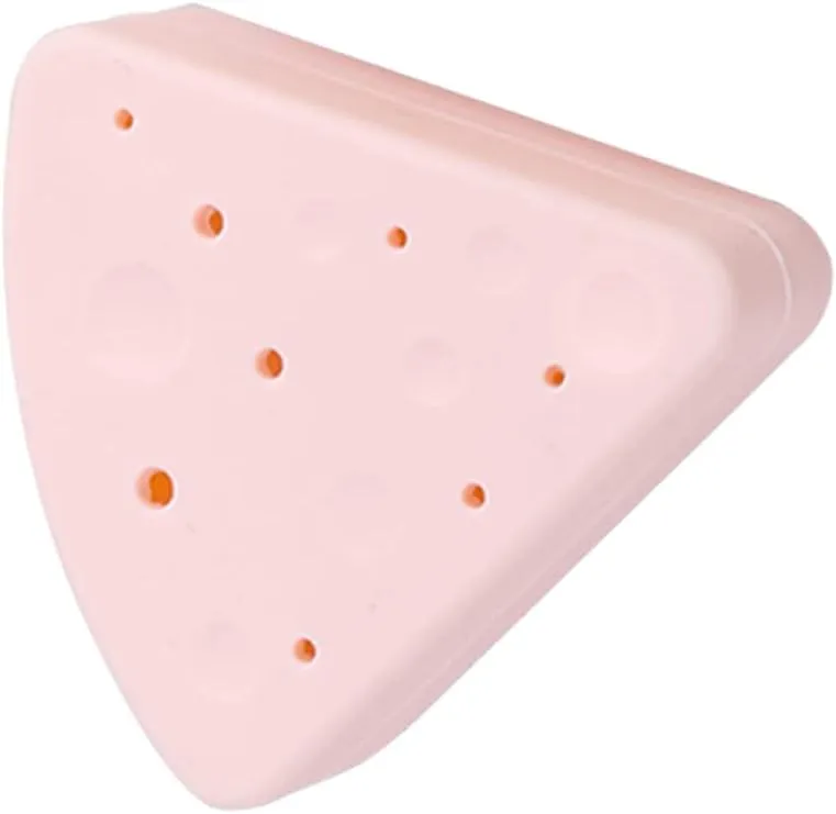 2pcs Bag Breathable Cosmetic Make Silicone Puff Makeup Holder Powder Storage Tool Organizer, Pinkx3pcs, 7.1x6.7cmx3pcs