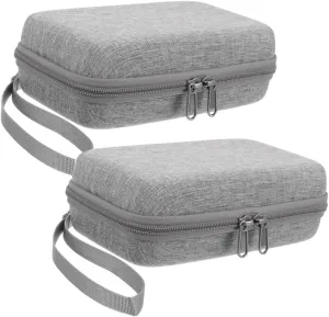 2pcs Makeup Brush Storage Pouch Large Cosmetic Bag Make up Traveling Case Makeup Travel Case Suitcase Purse Makeup Case Portable Multi Brush Holder Makeup Suitcase Nylon
