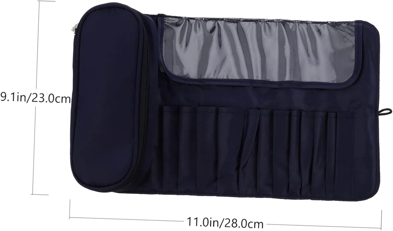 2pcs Multifunctional Makeup Brush Rolling Case Compact Cosmetic Pouch Toiletry Organizer for and Storage Stylish Design for Brushes and Essentials