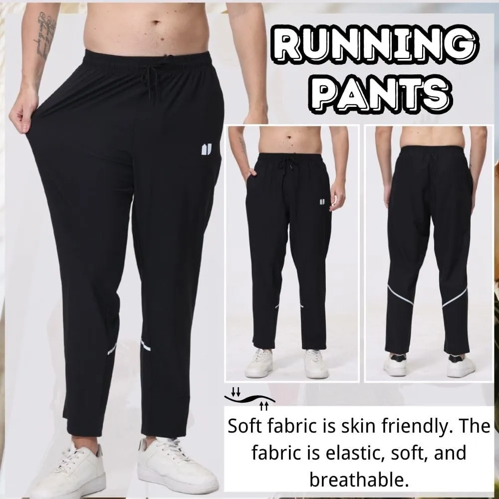 3 Pack Mens Athletic Sweatpants,Gym Joggers Pants for Men Running Jogging Pants,with Zip Pockets