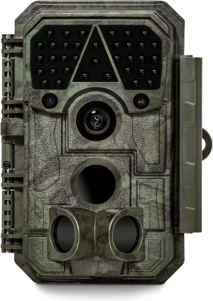 32MP Trail Camera, Wildlife Hunting Camera with Night Vision Motion Activated Waterproof 120°Wide-Angle Trail Game Camera for Wildlife or Farm Monitoring