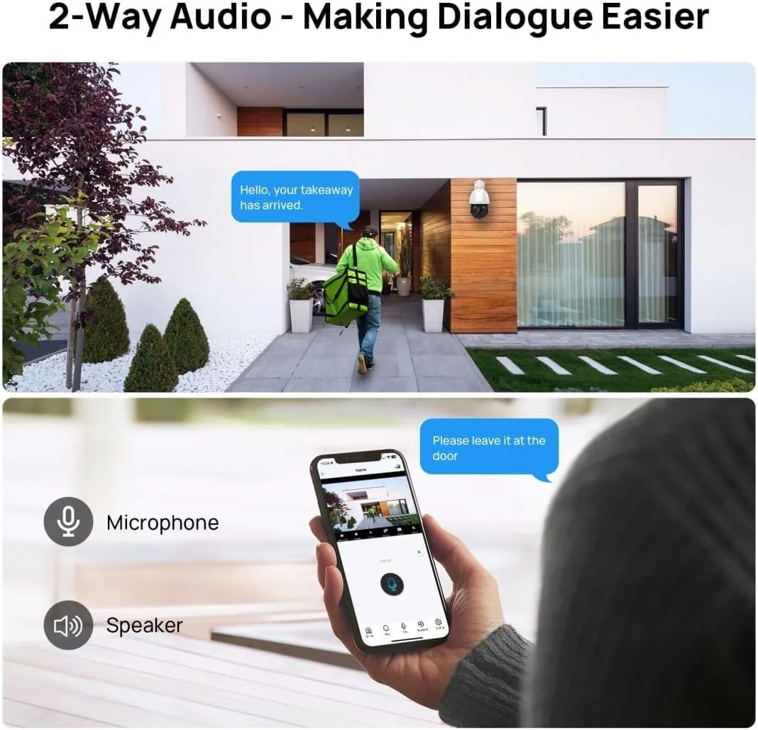 4K 8MP PTZ POE IP Camera Outdoor,18X Optical Zoom,Human Auto Tracking,Human/Vehicle Detection,Two-Way Talk,328ft IR Night Vision,PTZ Security Camera with SD slot up to 512GB,Compatible for Hik vision