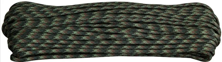 550 Parachute Cord, 100ft Woodland Camo Colour RG005H