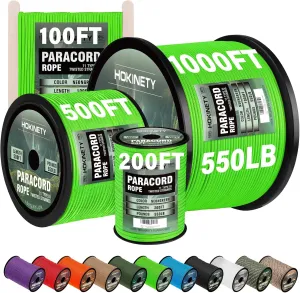 550lb Paracord Rope - Heavy-Duty Outdoor Gear by HOKINETY