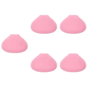 5pcs Foundation Makeup Brush Cover Silicone Makeup Brush Holder for Clean Storage