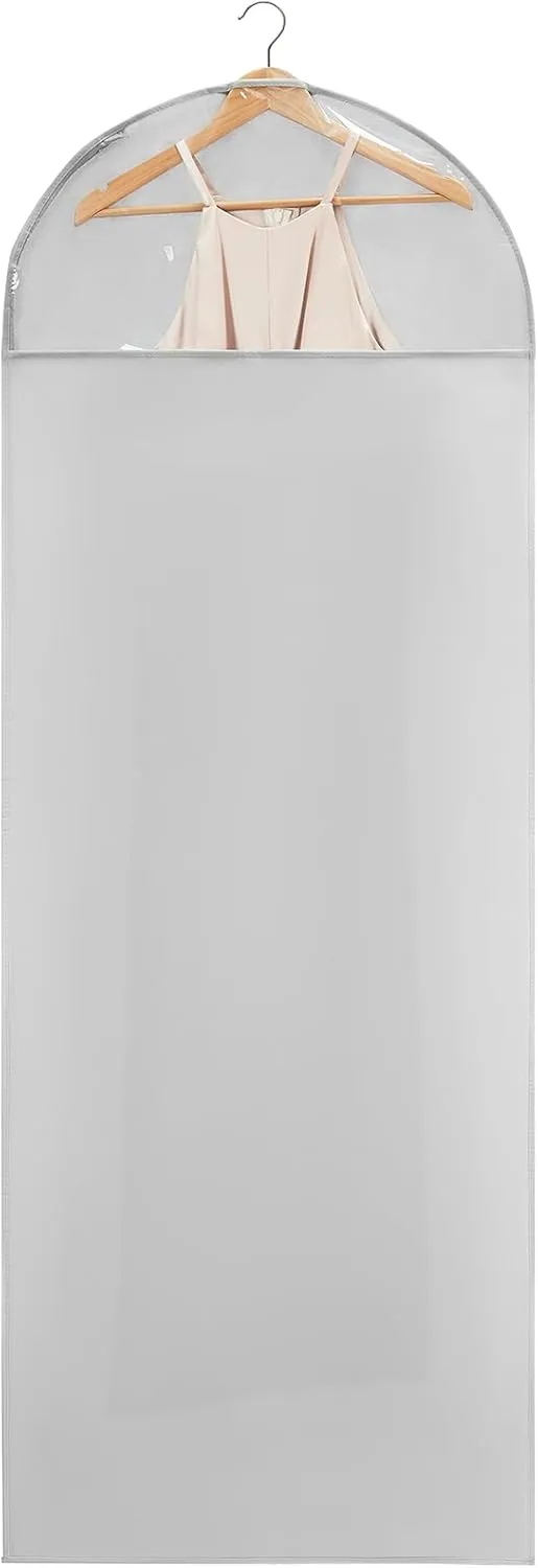 66 Inch Garment Bags for Hanging Clothes - Long Dress Bags for Gowms Closet Wardrobe Storage Travel - 4 Pack