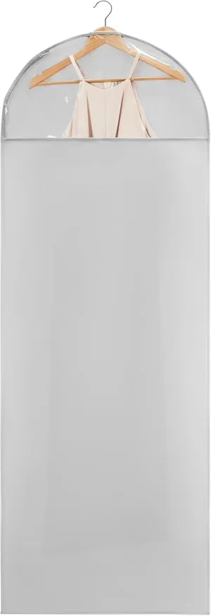66 Inch Garment Bags for Hanging Clothes - Long Dress Bags for Gowms Closet Wardrobe Storage Travel - 4 Pack