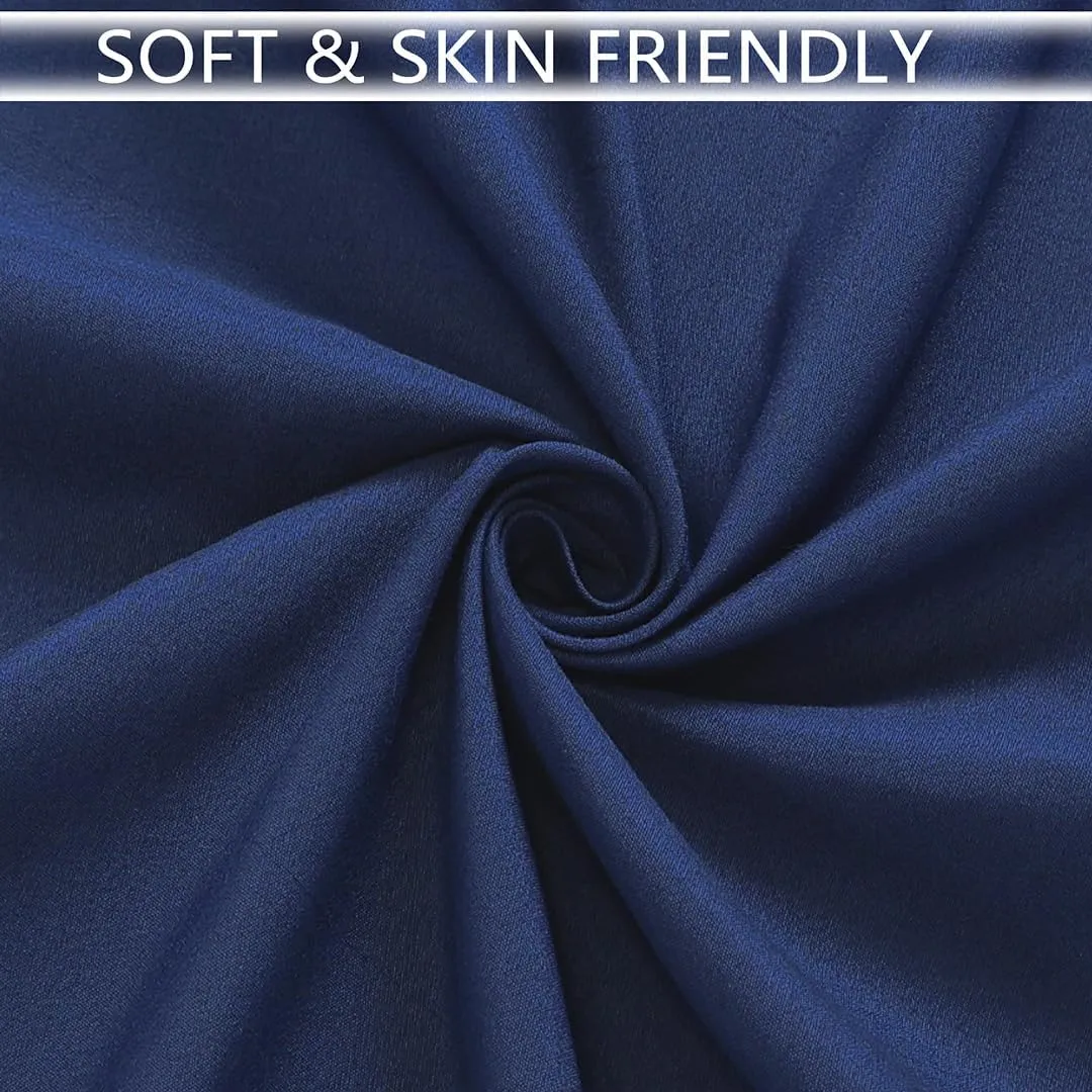 8 Packs Navy Blue Tablecloth Rectangle 60x102 Inch Rectangular Table Cloth for 6 Foot Rectangle Tables, Wrinkle Resistant Polyester Fabric Tablecloth Washable Table Cover for Wedding Party Decor