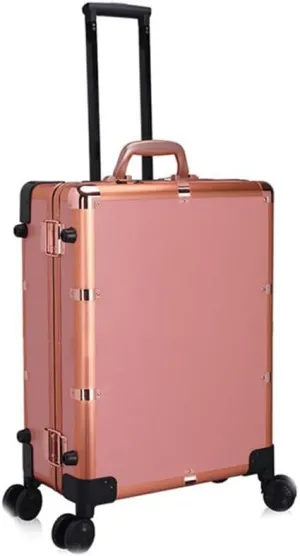 AAGAZA Cosmetic Cases Makeup Travel Case with Light Foldable Foot Bar Beauty Manicure Trolley Case Smart Mirror Case /1441 (Color : B, Size : 400 * 215 * 520mm)