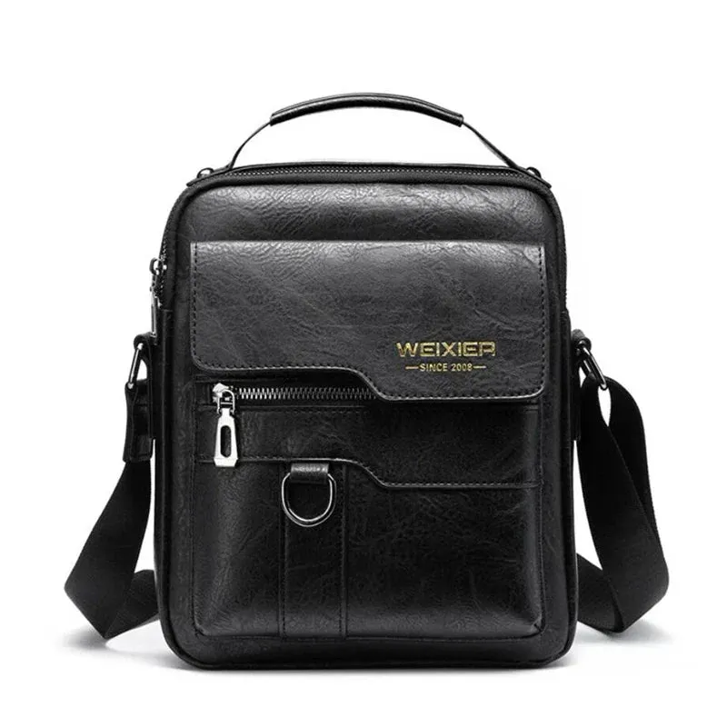 Abraham | Men's Leather Small Crossbody Messenger Bag