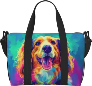 afghan hound dog print Travel Duffel Bag, Sports Tote Gym Bag, Swim Pool Bag Large Shoulder Tote Bag for Beach Weekender