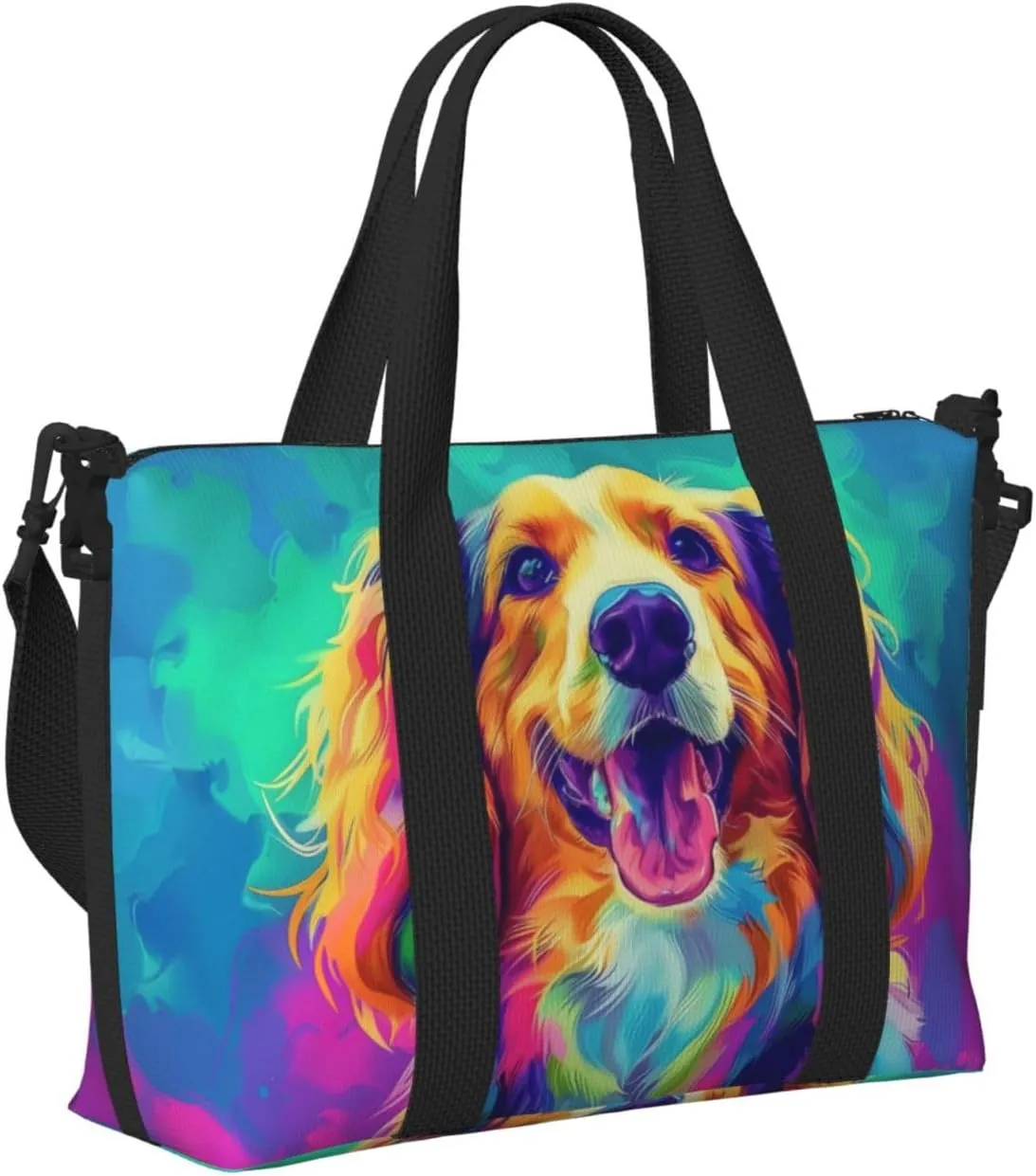 afghan hound dog print Travel Duffel Bag, Sports Tote Gym Bag, Swim Pool Bag Large Shoulder Tote Bag for Beach Weekender