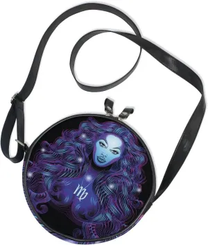ALAZA Constellation Zodiac Signs Virgo Round Crossbody Bag Messenger Purse