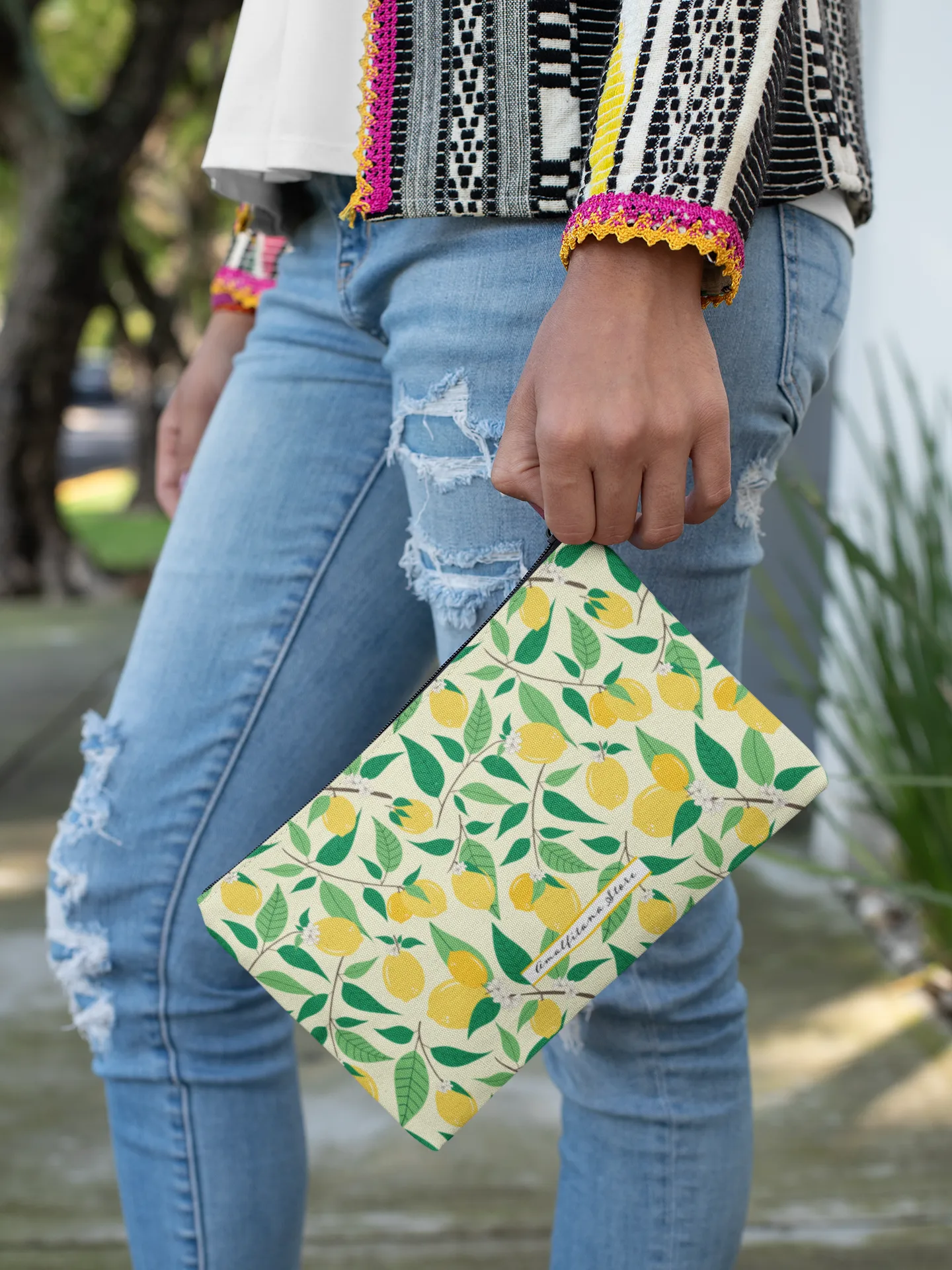 Amalfi Lemons Accessory Pouch