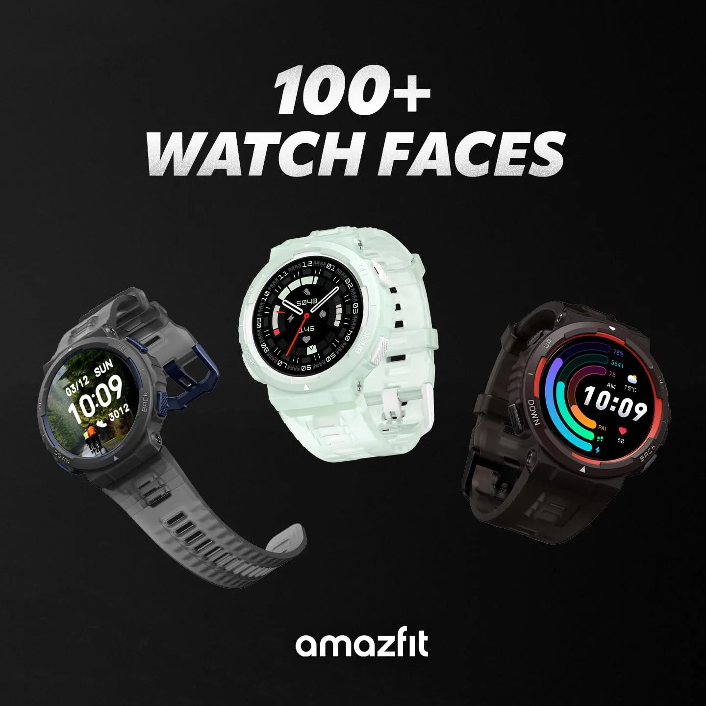 Amazfit Active Edge Smart Watch 46 mm, Rugged Fitness Watch, GPS, AI Health Coach, 16-Day Battery, 130  Sports Modes, Activity Trackers and Smartwatches Android and iPhone Compatible, Lava Black