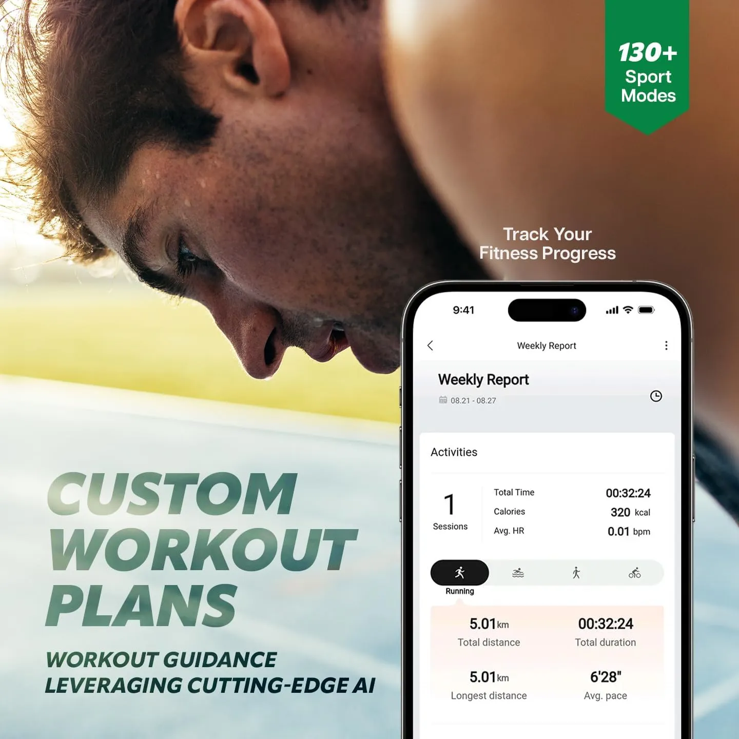 Amazfit Active Edge Smart Watch 46 mm, Rugged Fitness Watch, GPS, AI Health Coach, 16-Day Battery, 130  Sports Modes, Activity Trackers and Smartwatches Android and iPhone Compatible, Mint Green