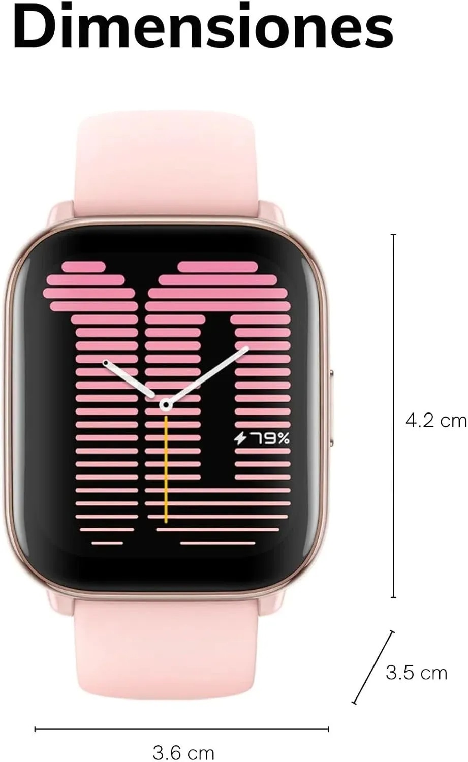 Amazfit Active Smart Watch 42mm, AI Fitness Tracker & Sleep Coach, GPS, Amazon Alexa Built-In, Bluetooth, 14-Day Battery, 120  Sports Modes, Android & iPhone, Petal Pink