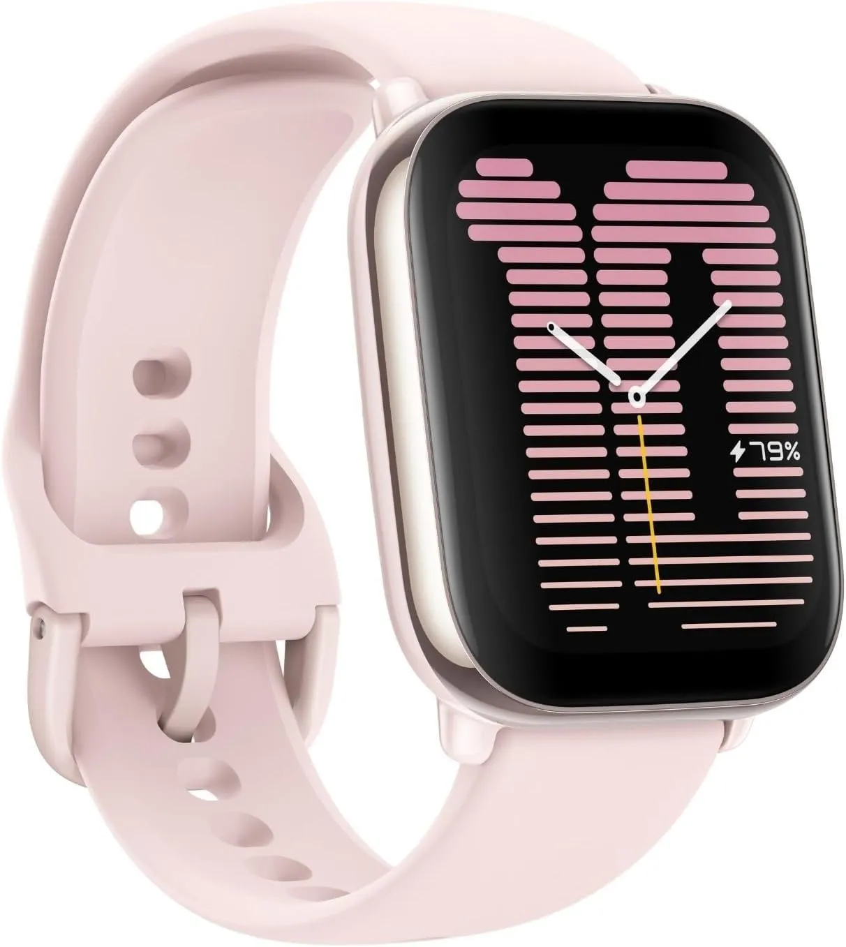 Amazfit Active Smart Watch 42mm, AI Fitness Tracker & Sleep Coach, GPS, Amazon Alexa Built-In, Bluetooth, 14-Day Battery, 120  Sports Modes, Android & iPhone, Petal Pink