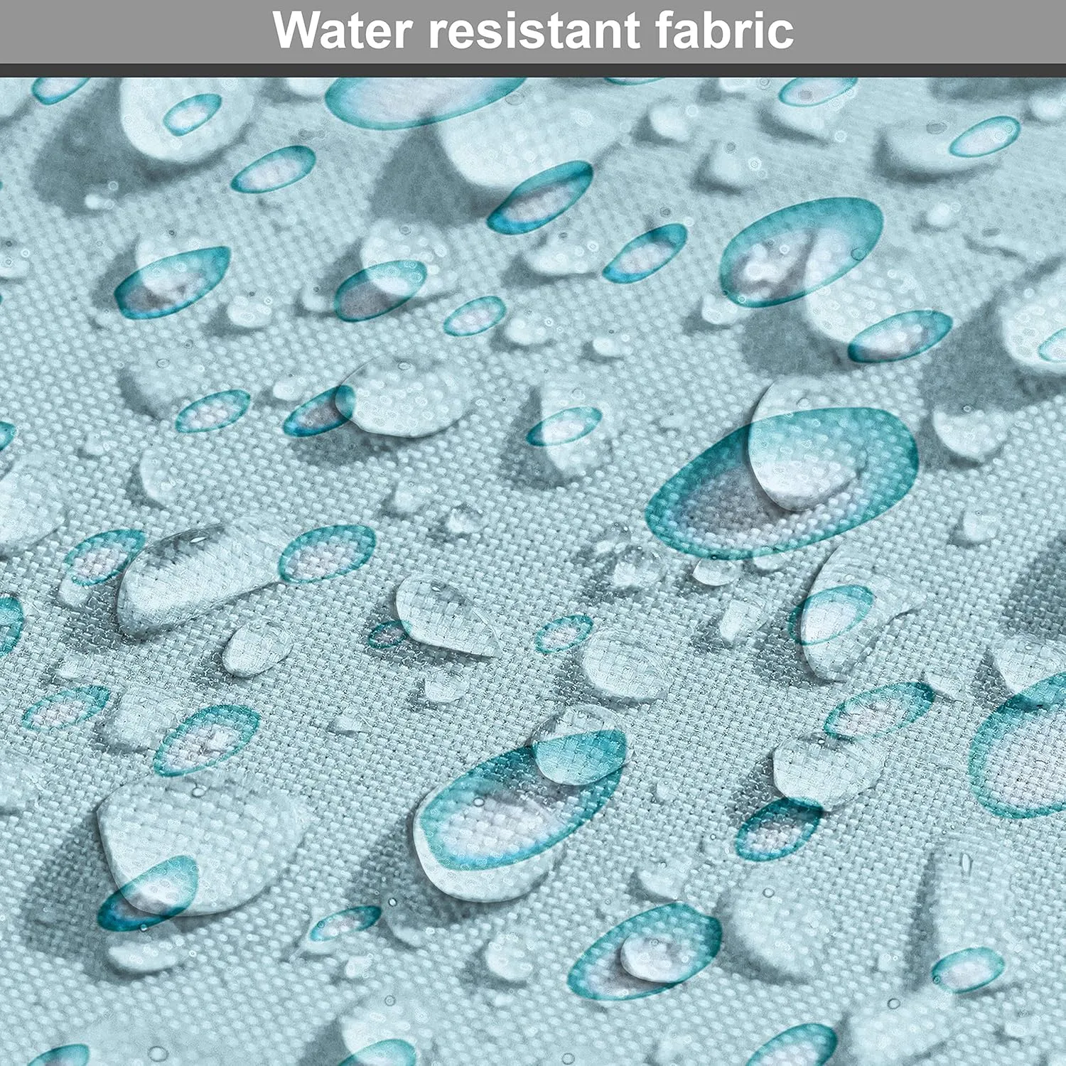 Ambesonne Aqua Fabric by The Yard, Big Small Water Rain Drops Liquidity Oceanic Pelagic Naval Seafaring Maritime Image, Decorative Fabric for Upholstery and Home Accents, 1 Yard, Blue