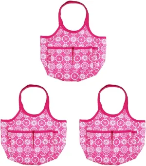 Amosfun Portable Doll Toys Handbag - Fabric Tote Bag Toy Storage Pouch for Girls Doll Accessories Home and Travel Use 3 Pack
