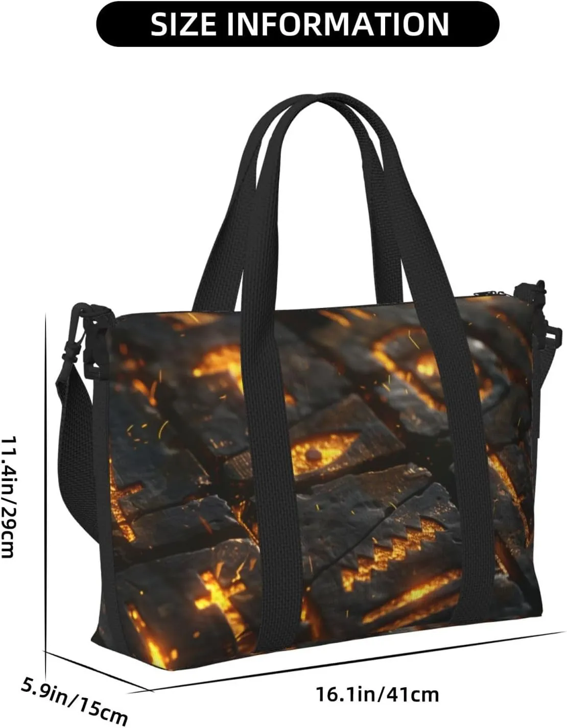 ancient Egyptian hierogly print Travel Duffel Bag, Sports Tote Gym Bag, Swim Pool Bag Large Shoulder Tote Bag for Beach Weekender, 202-406-121