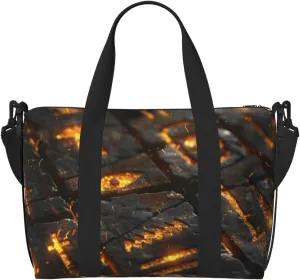ancient Egyptian hierogly print Travel Duffel Bag, Sports Tote Gym Bag, Swim Pool Bag Large Shoulder Tote Bag for Beach Weekender, 202-406-121