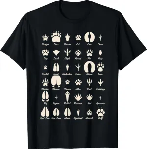 Animal Track s Common Animals & Wildlife Tracks T-Shirt