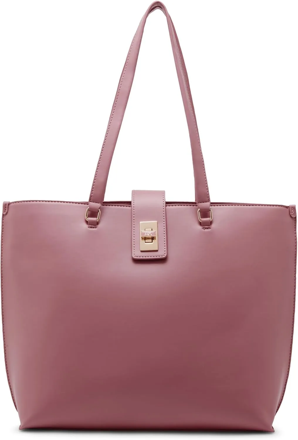 Anne Klein Large Tote with Enamel Turn Lock