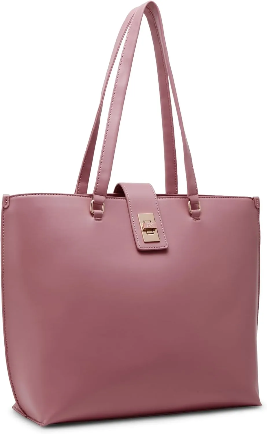 Anne Klein Large Tote with Enamel Turn Lock