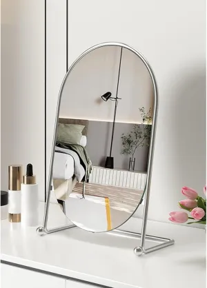 APLUSH Makeup Vanity Mirror, Shaving Cosmetic Mirror, for Travel, Makeup, Shaving(Color:B-Silver,Size:30 * 40cm/11.8 * 15.7in)