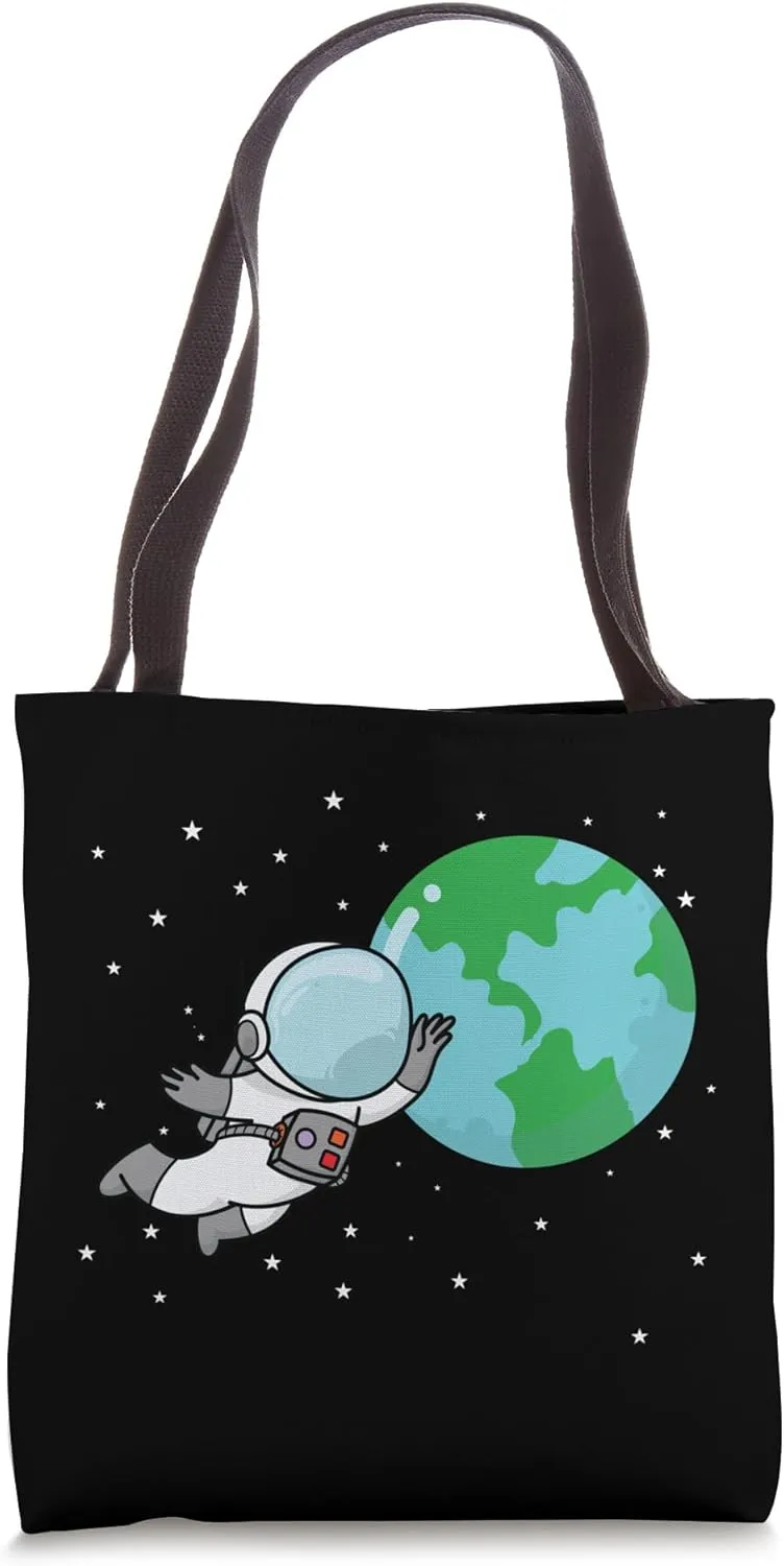Astronaut’s View of Earth from Space Station Tote Bag