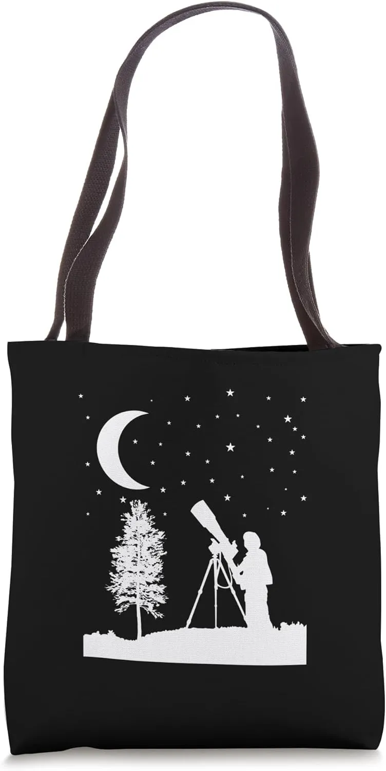 Astronomer Observing Stars Tote Bag