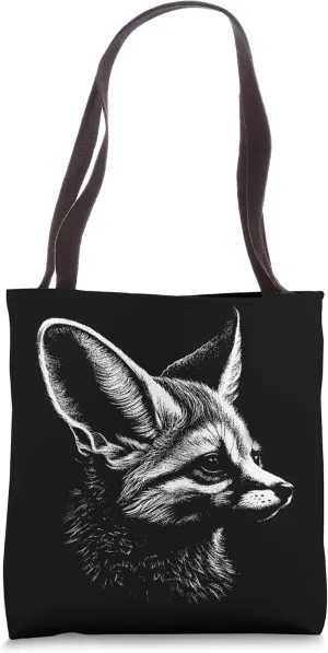 Attentive Fennec Fox Tote Bag