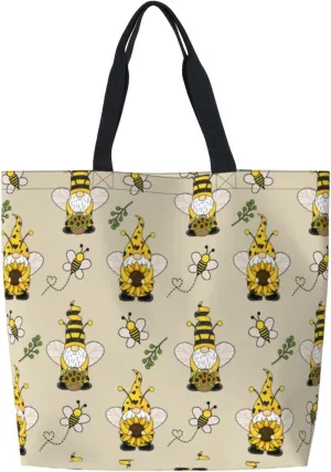 Baby Chicks Reusable Grocery bags Big Capacity Shopping Bag Canvas Shoulder Tote Handbag for Women Girls