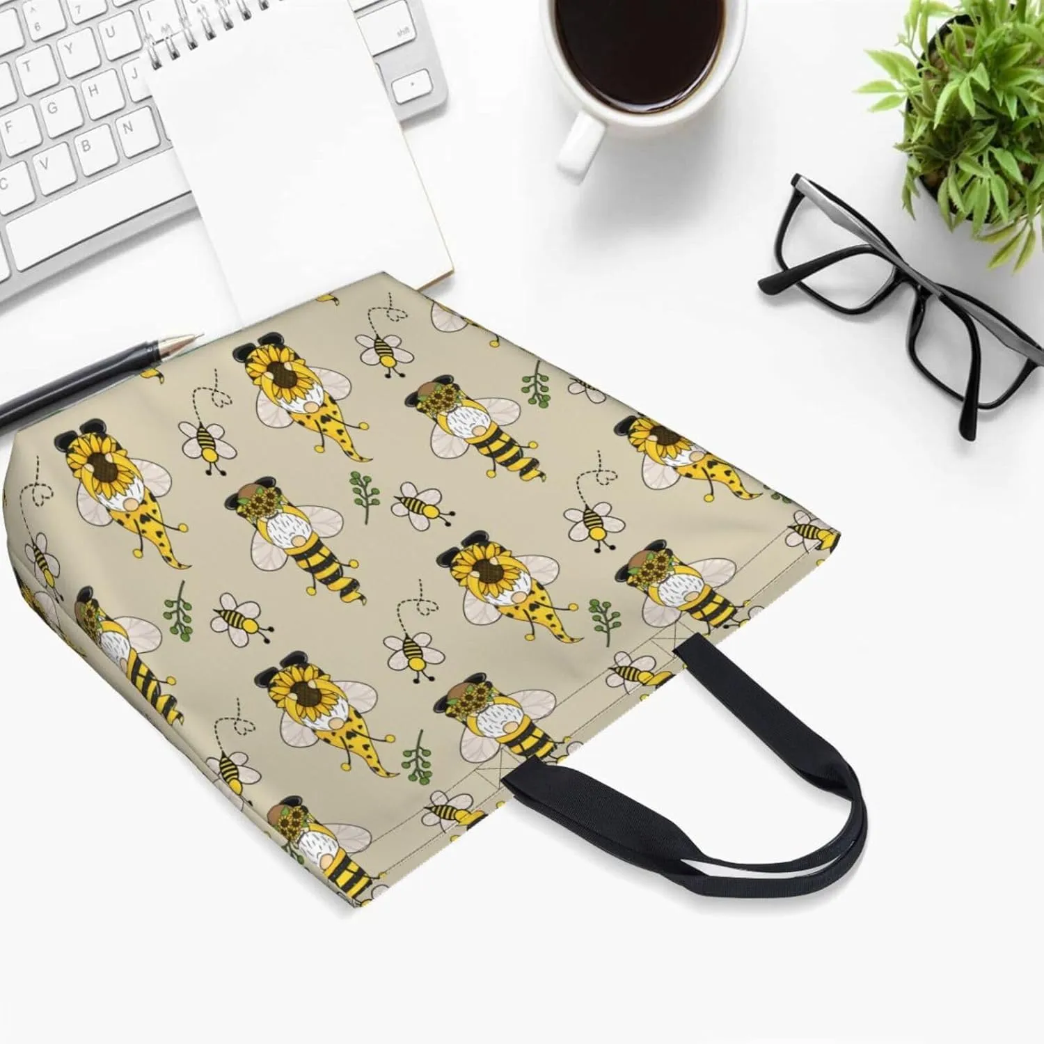 Baby Chicks Reusable Grocery bags Big Capacity Shopping Bag Canvas Shoulder Tote Handbag for Women Girls