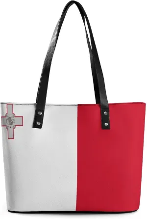 Bahrain Flag Fashionable Handbag Women Large Leather Tote Great for Travel