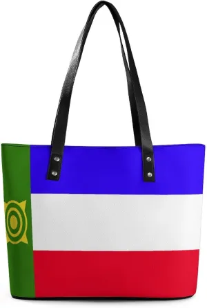 Bahrain Flag Fashionable Handbag Women Large Leather Tote Great for Travel