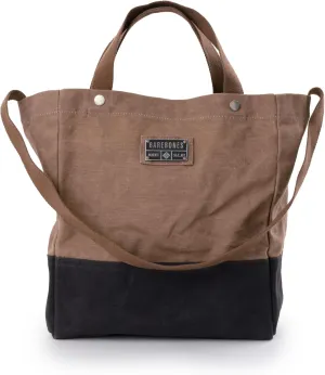 Barebones Neelum Large Waxed Canvas Tote Bags - Heavy Duty Canvas Bag and Reusable Grocery Bag