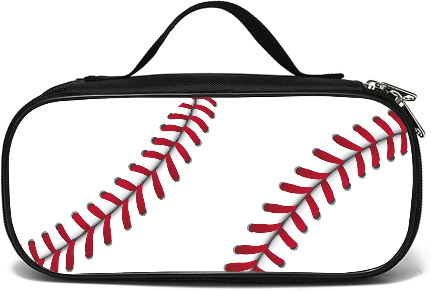 Baseball Pen Box Large Capacity Pen Bag With Zipper Pouch For Women Men