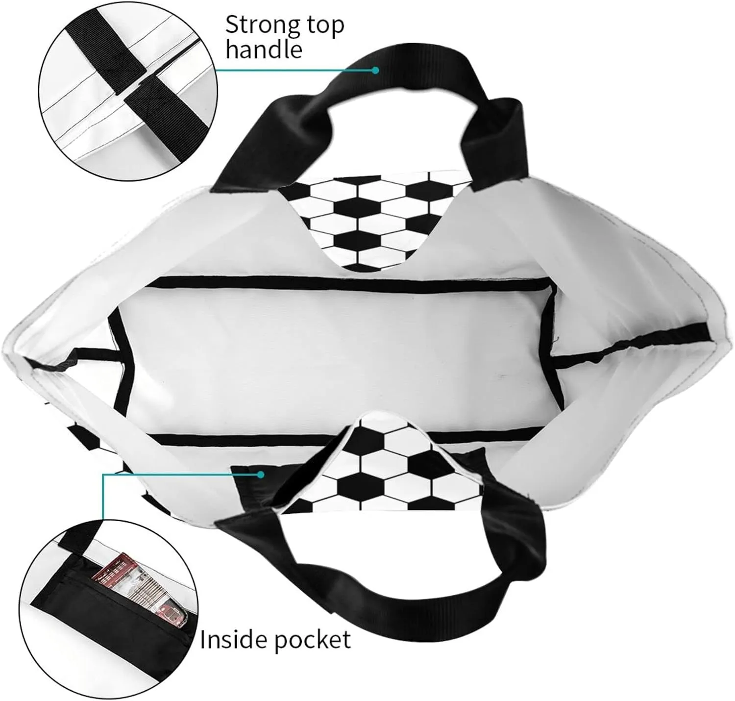 Baseball Tote Bag - Handbag, Shopping and Travel Bag for Sports Mom - Gifts for Women
