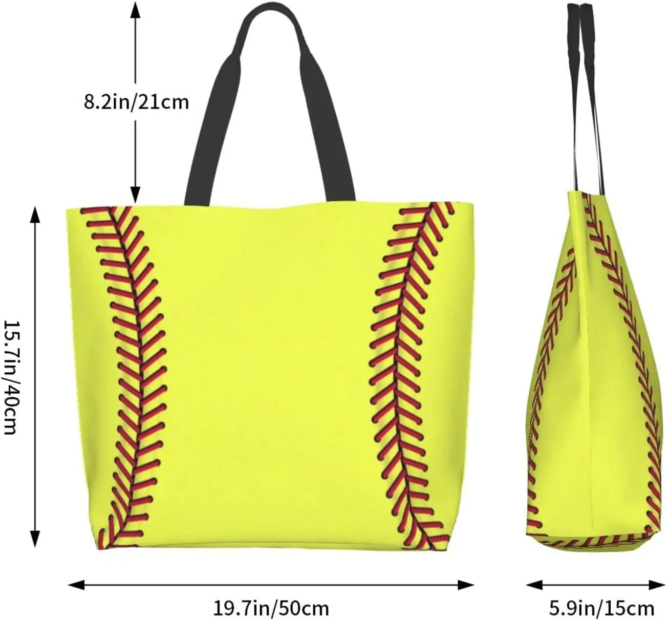Baseball Tote Bag - Handbag, Shopping and Travel Bag for Sports Mom - Gifts for Women